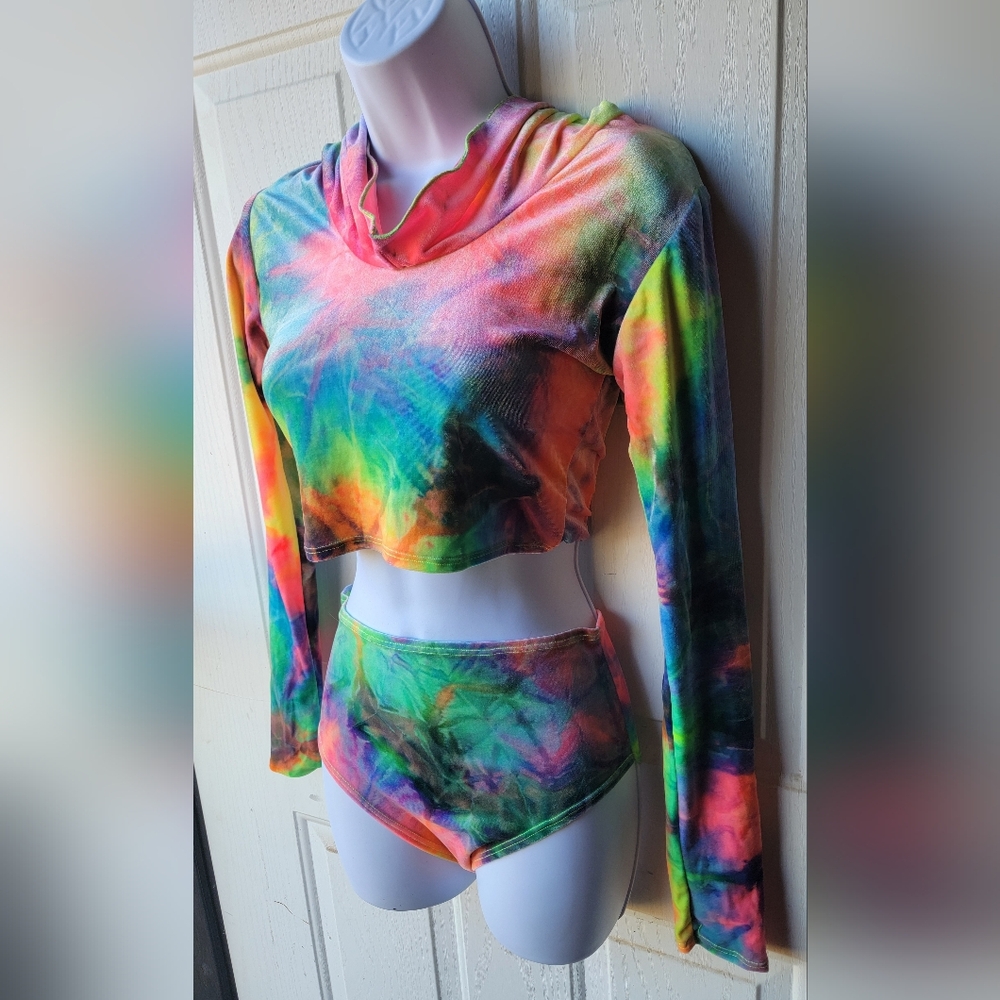 Oceanmoon Velvet MTO Custom Rainbow Rave Set Medium Large PENDING